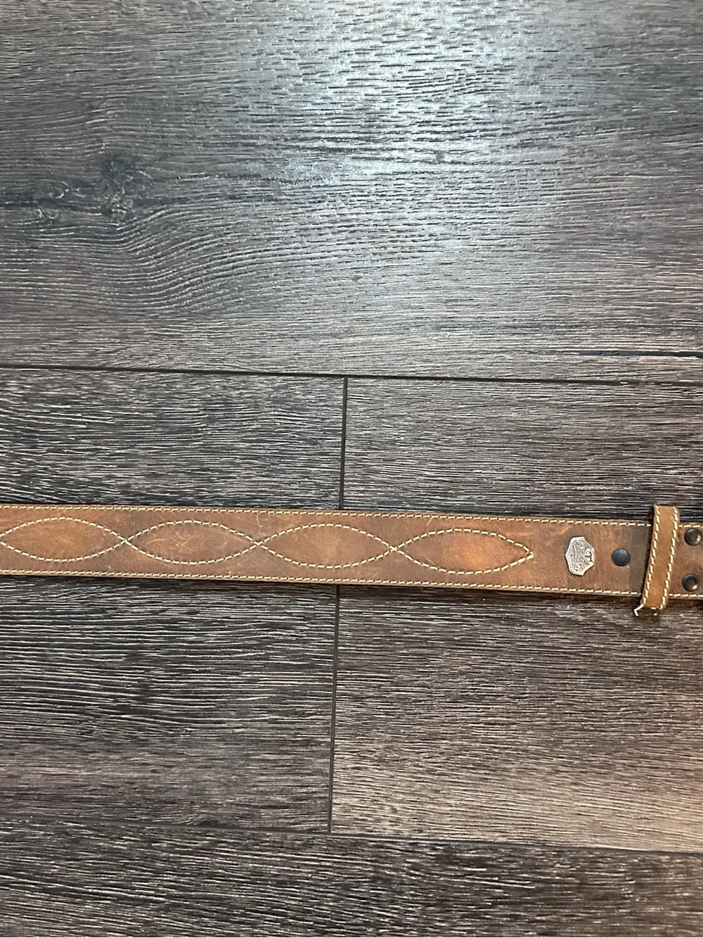 Cavenders western Brown Leather Men's Belt - size 36